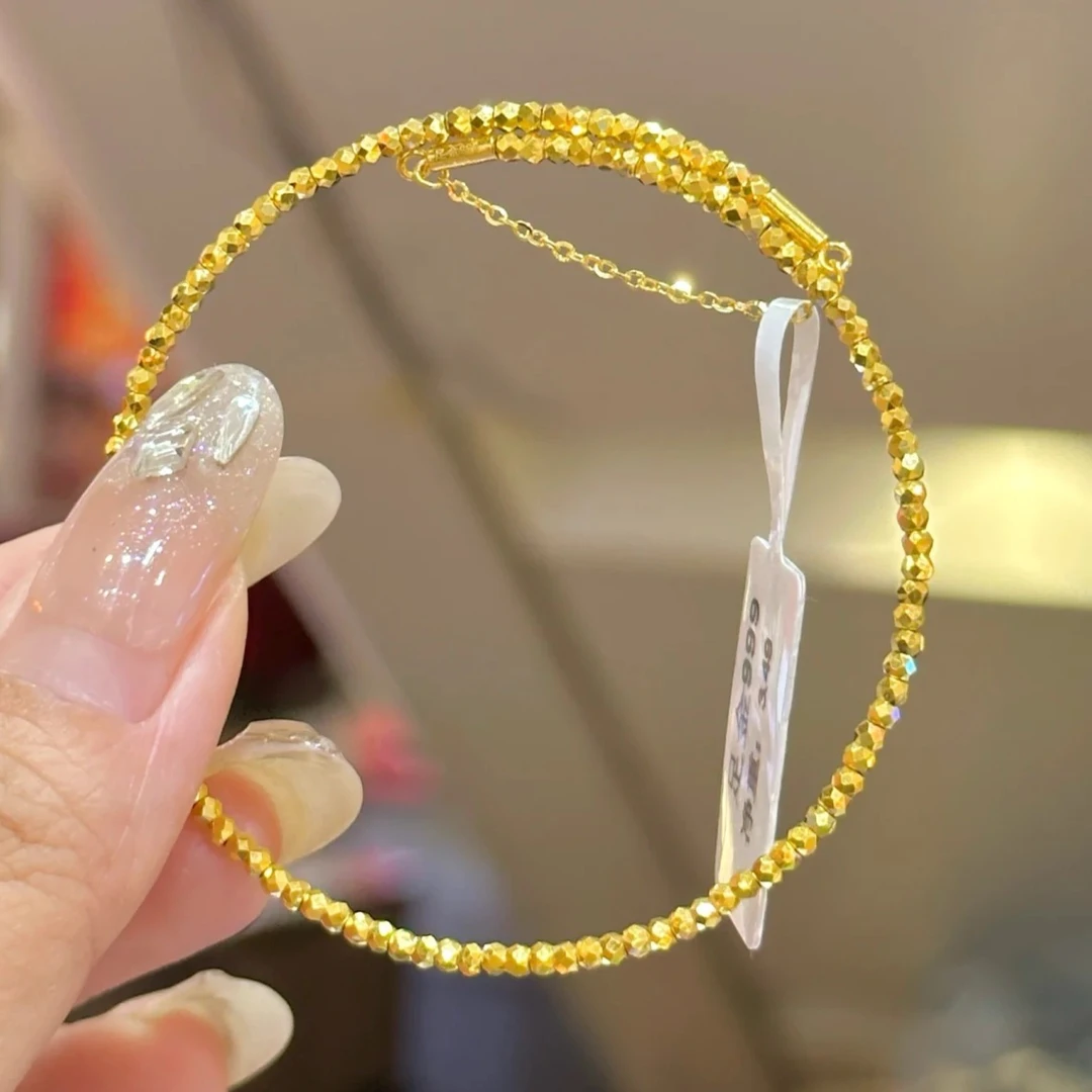 5G足金999蹦迪记忆弹力镯