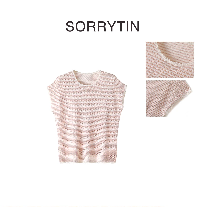 《钩雪雾绡》SORRYTIN 美人气质 清凉手钩钩花 短袖镂空针织衫