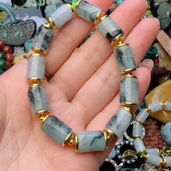 翡翠颈饰合金曹*天然A货