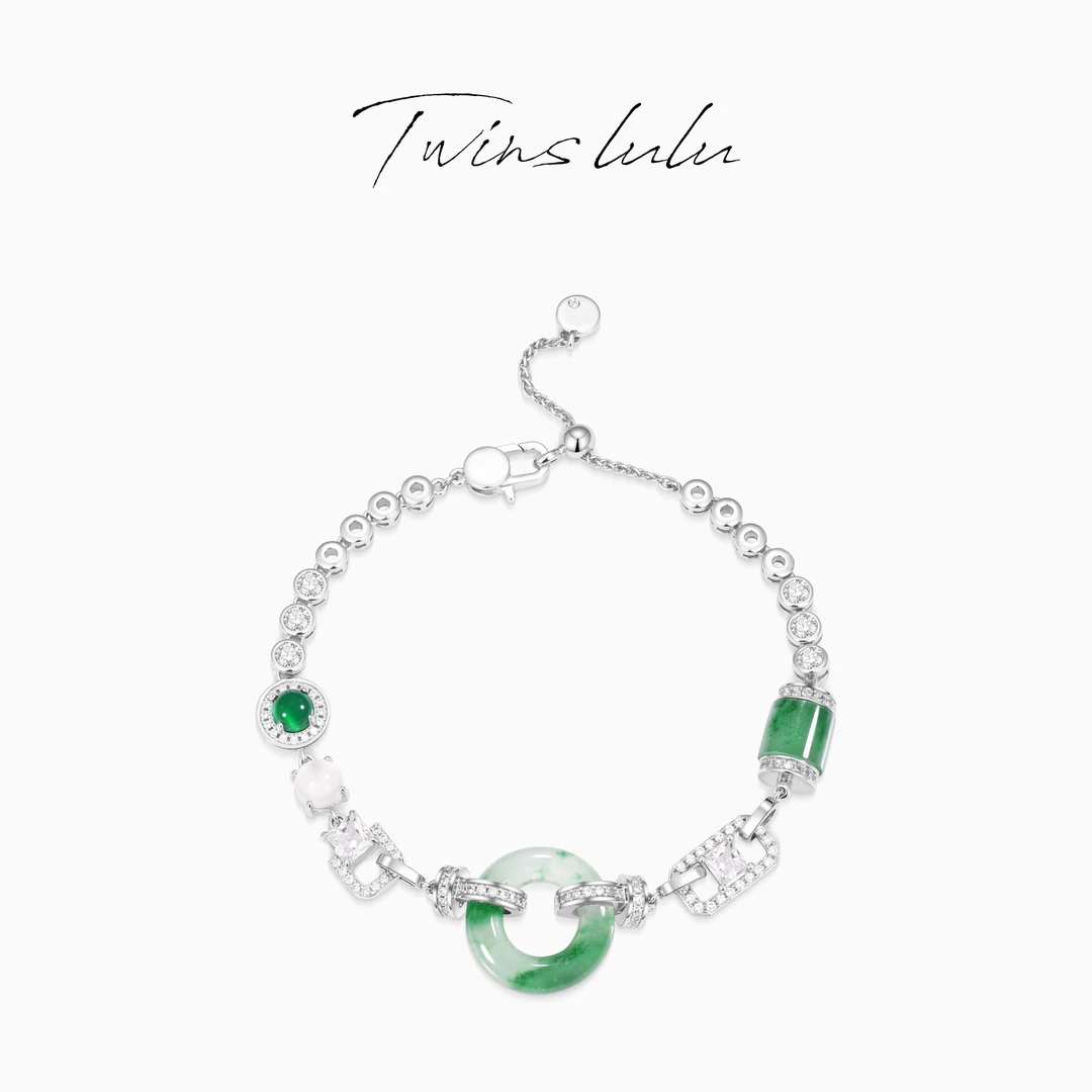 TWINS LULU 新年款【翠环链】高级感ins小饰品圆形手链TSS6783