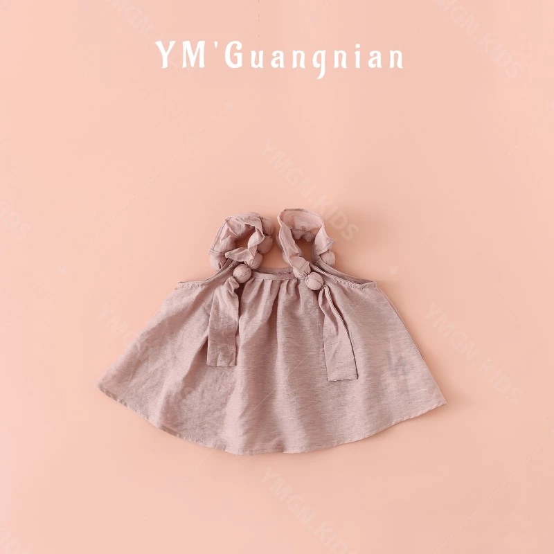 【幼棉光年】夏款女童韩式短袖时尚休闲百搭洋气圆领T恤527137