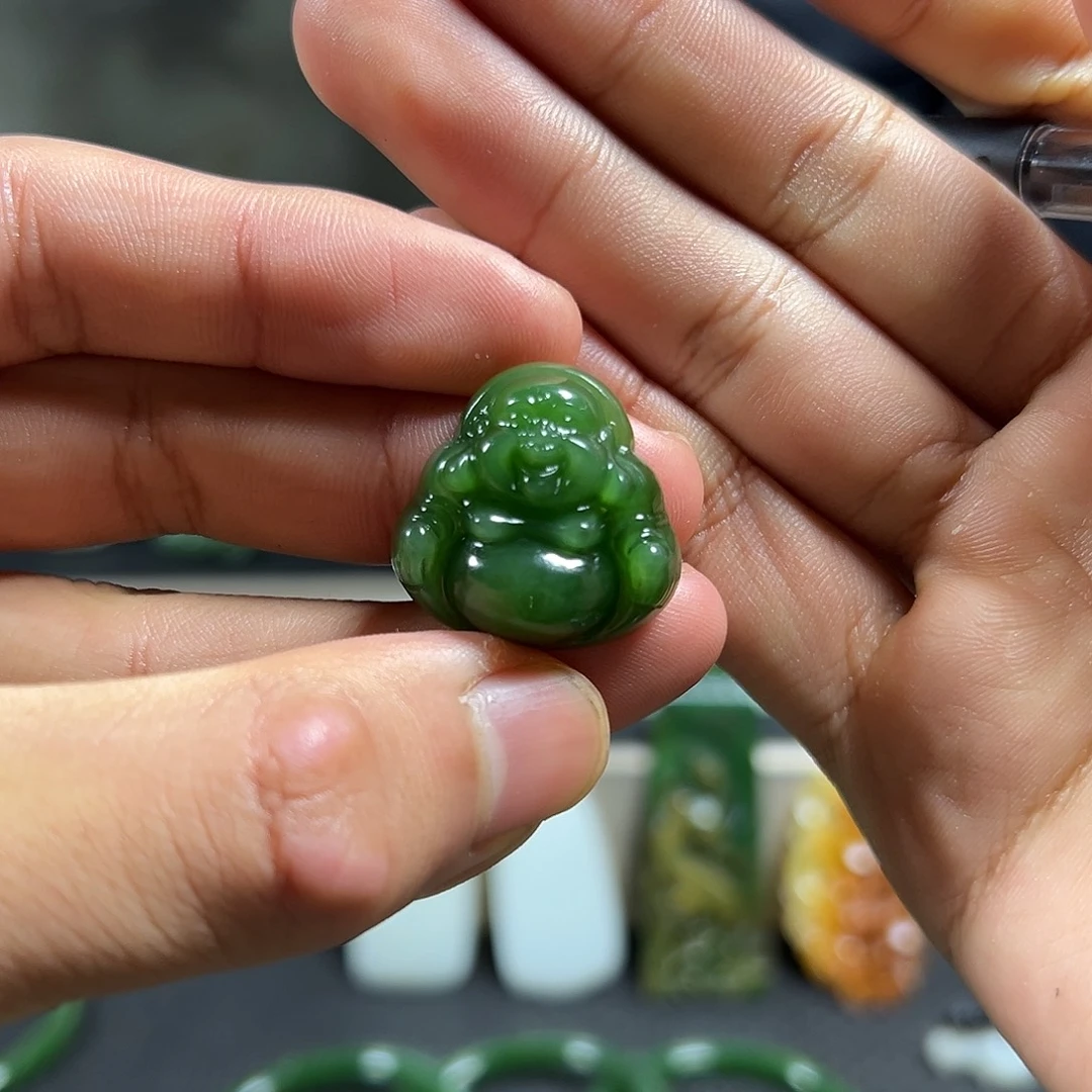 和田玉未镶嵌吊坠(不含链)