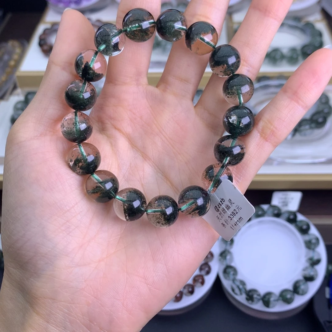 水晶手链未镶嵌原**此绿幽灵