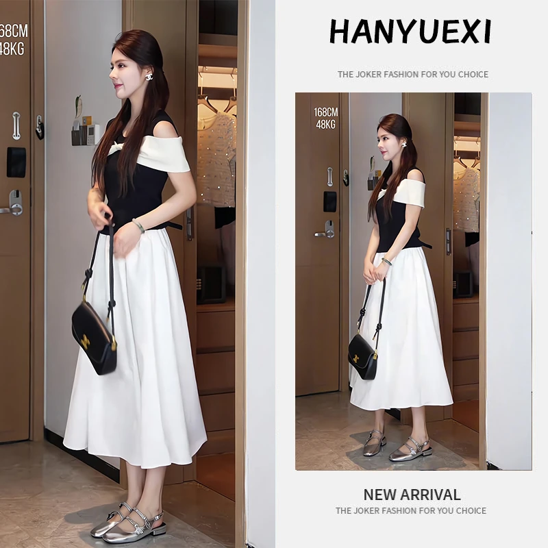 夏季一整套女装2025年新款韩版休闲气质时尚无袖上衣半身裙两件套