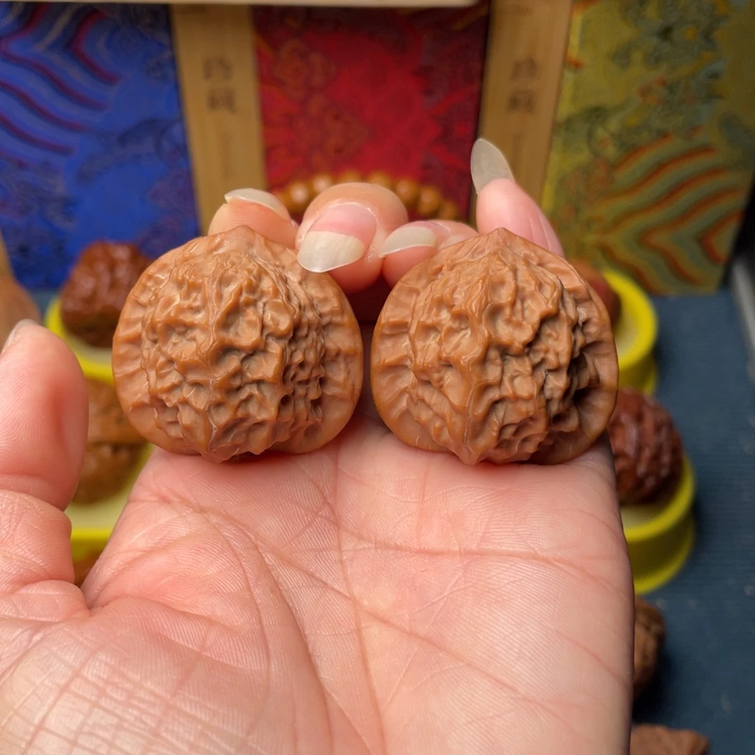 把件文玩核桃36+瓷娃娃