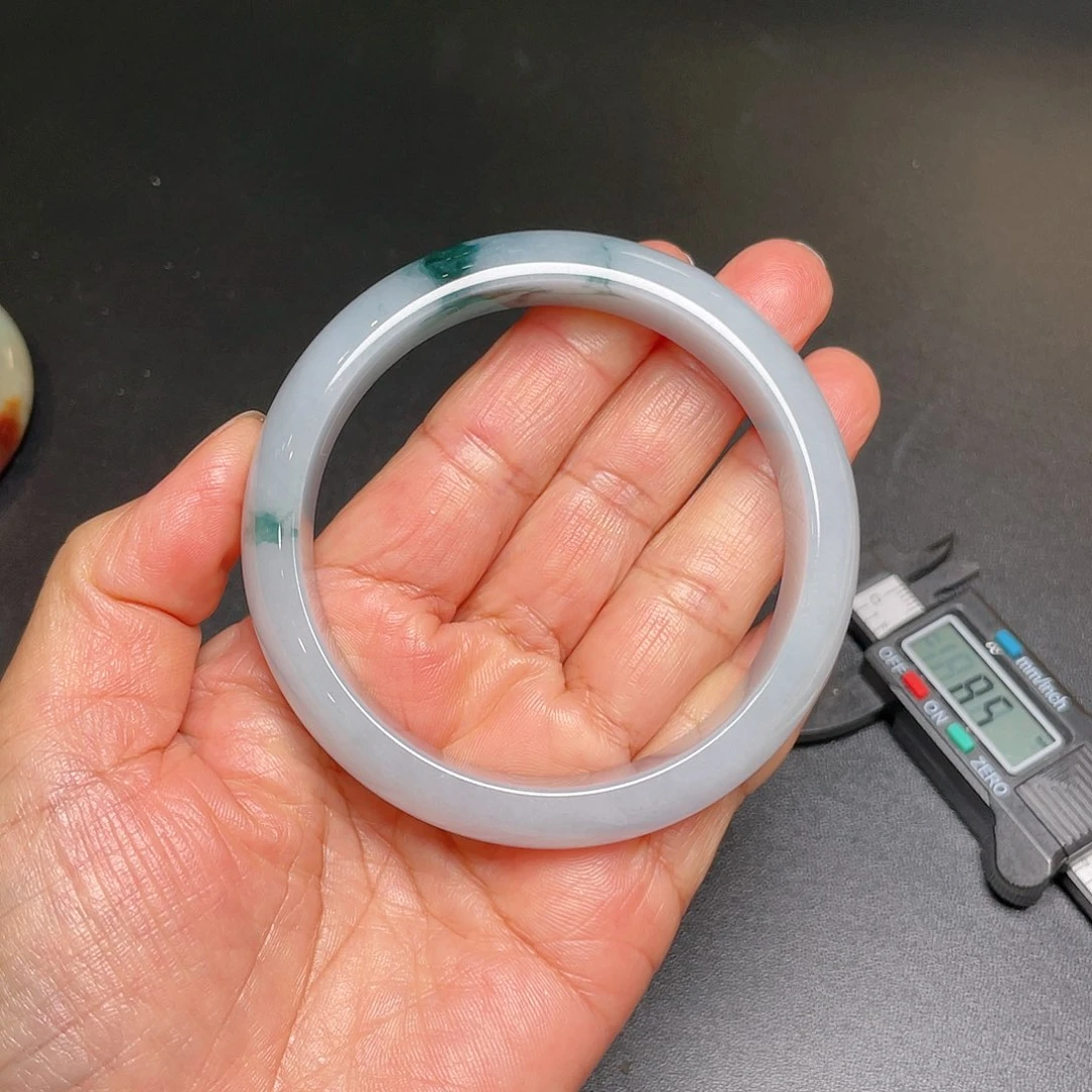 翡翠未镶嵌手镯飘花翡翠手镯