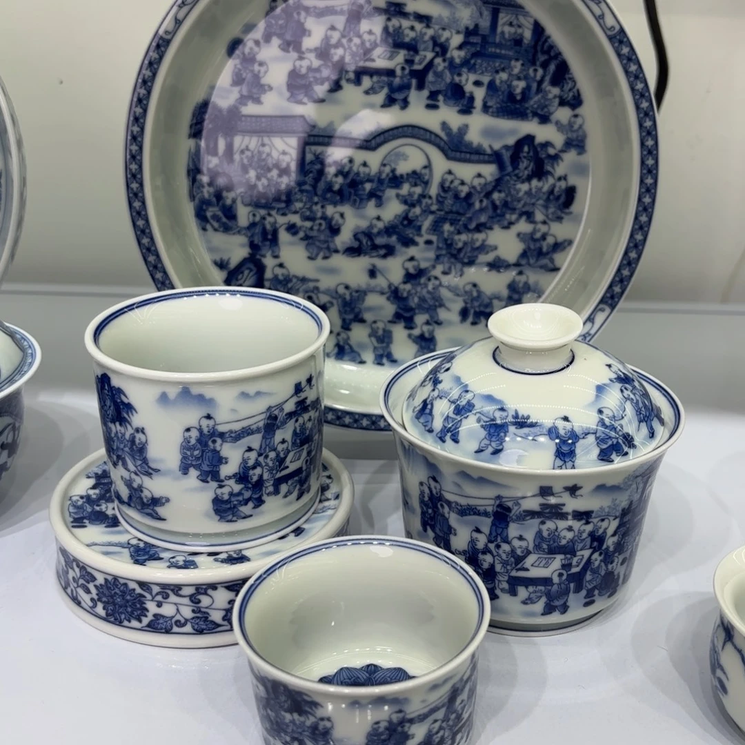 湖***行景德镇陶瓷五件套