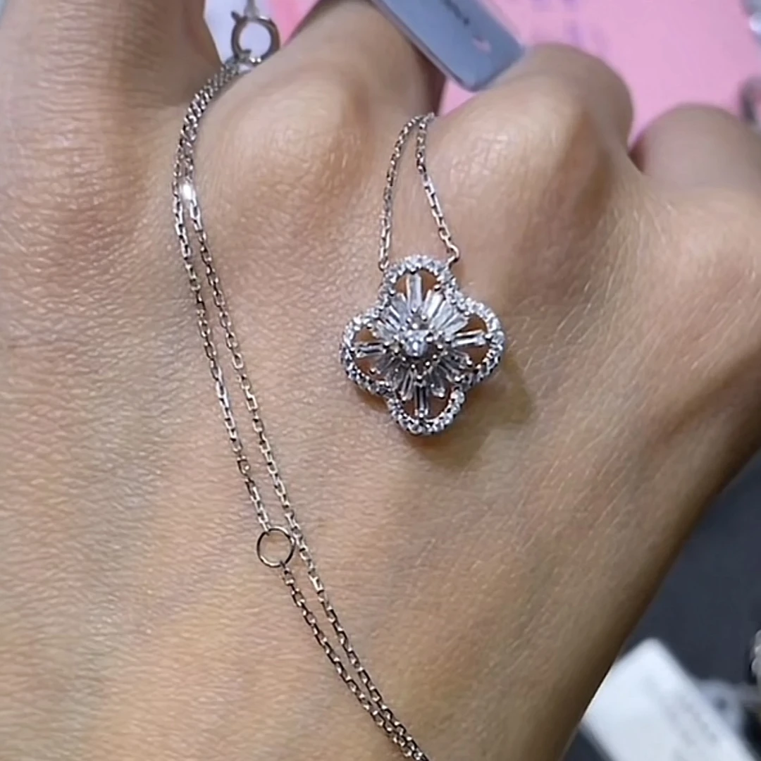 JTW13-210 18k钻石项链