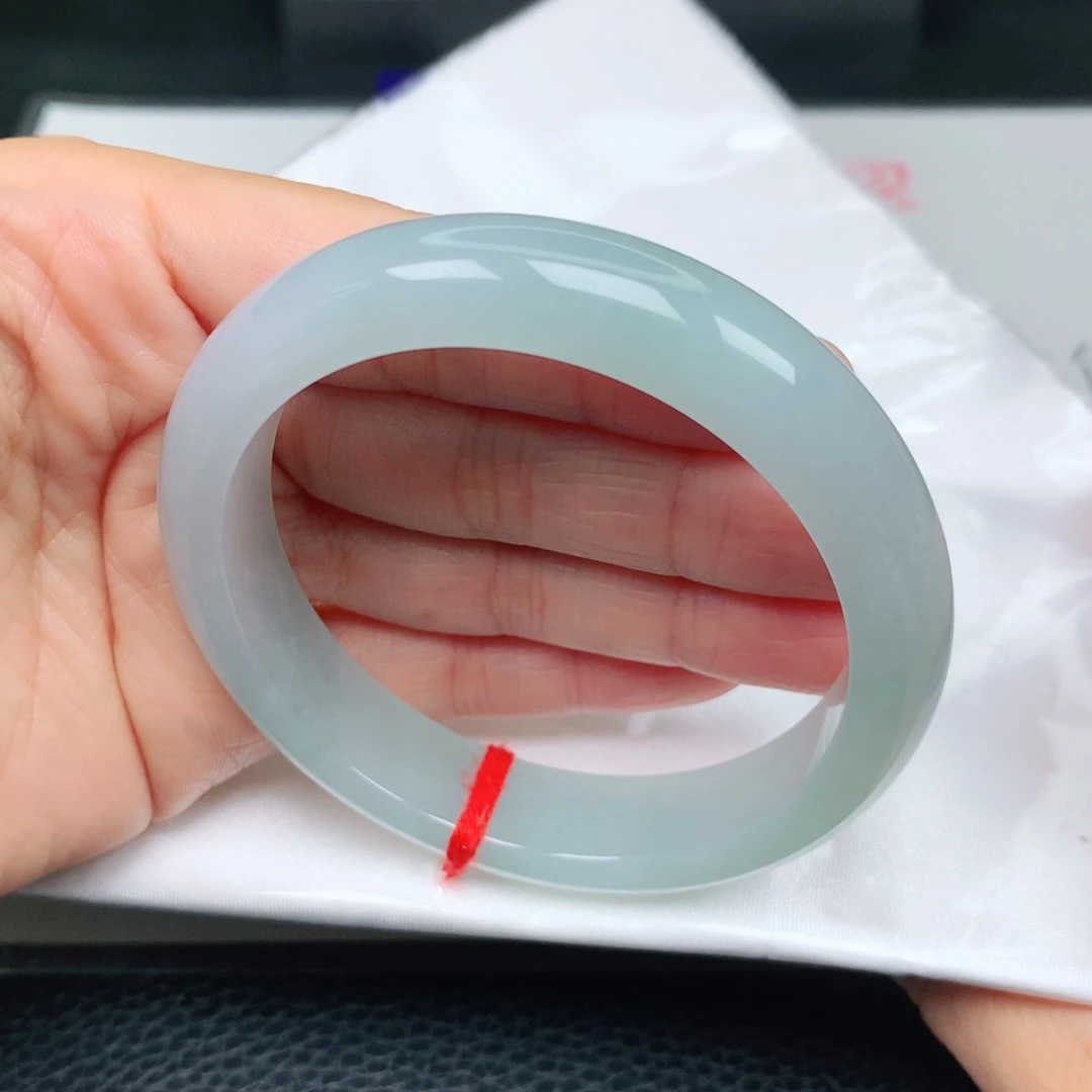 未镶嵌手镯翡翠天空蓝44