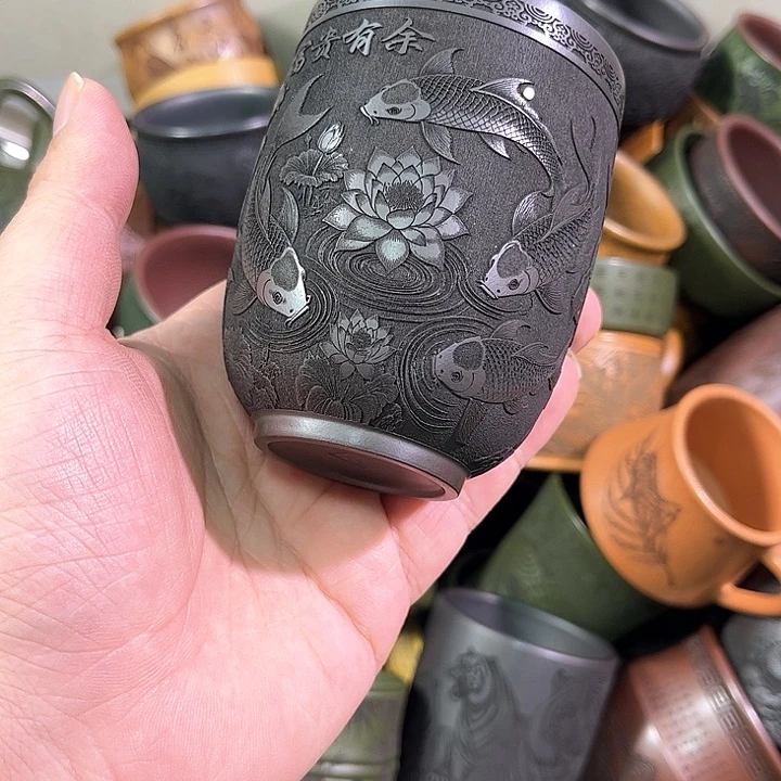 茶杯紫砂全手工紫砂主人杯