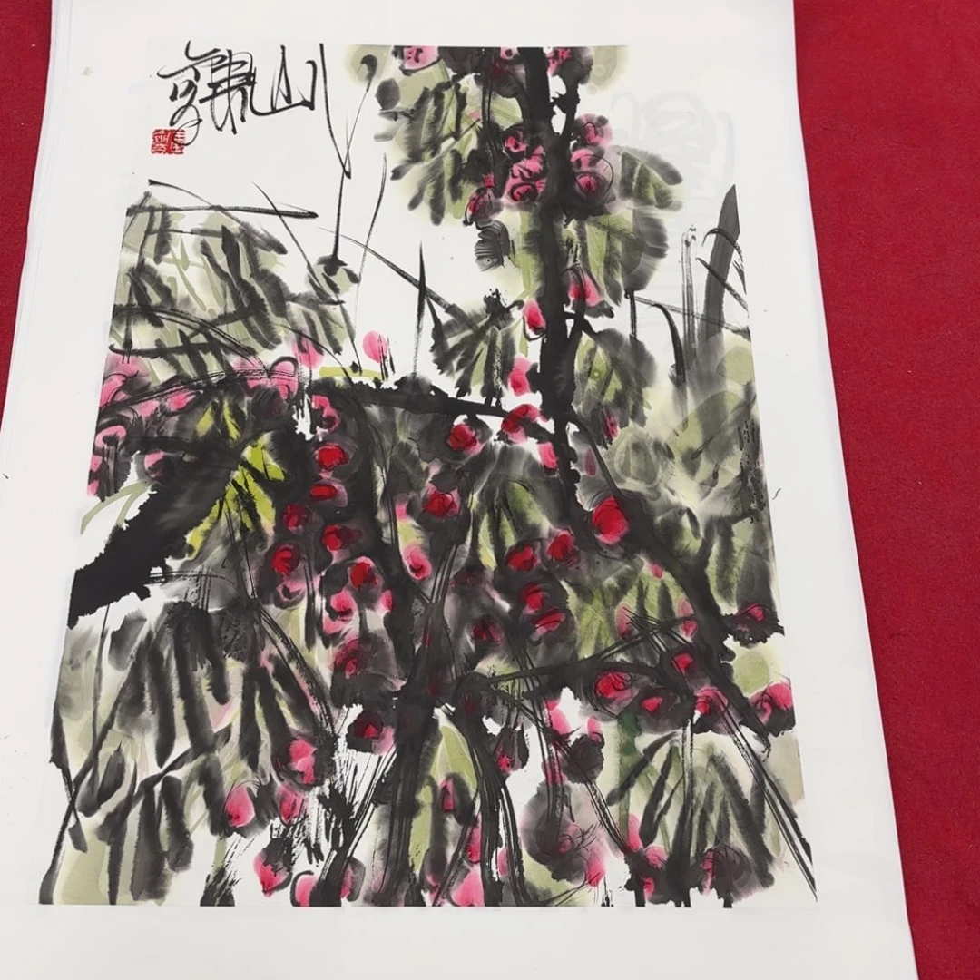 国画花鸟等图案和造型各有