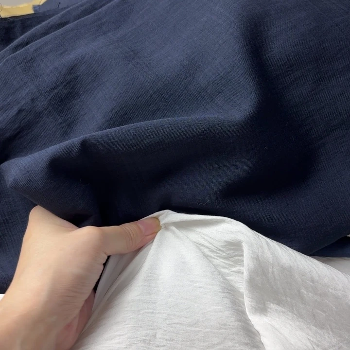 混纺棉藏青色2.5米。