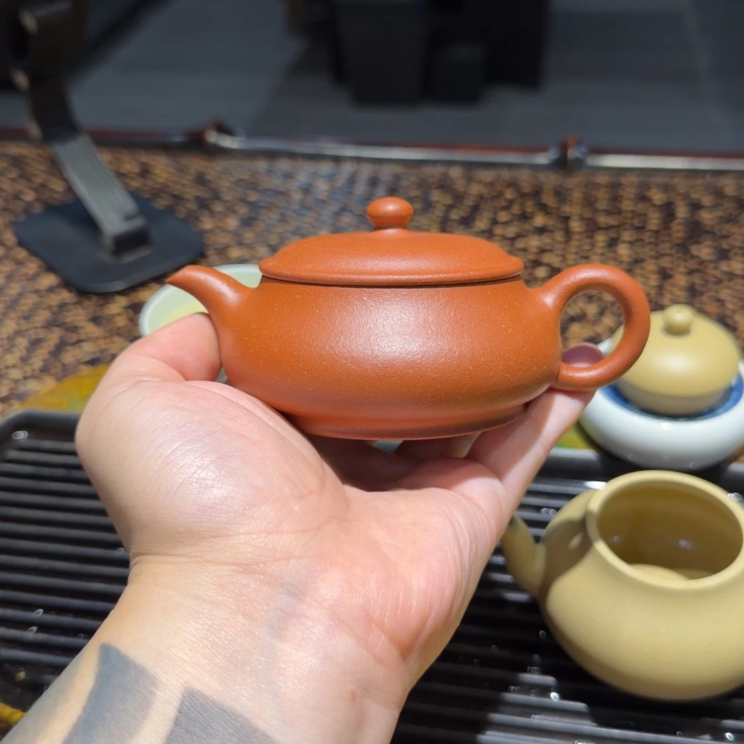 風***淡紫砂茶壶手工泥明卢