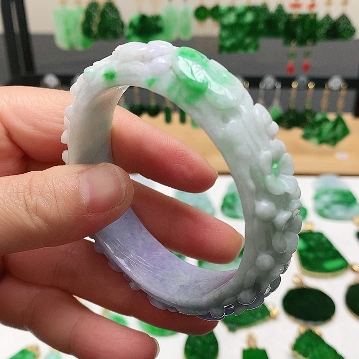 翡翠未镶嵌耳饰挂件