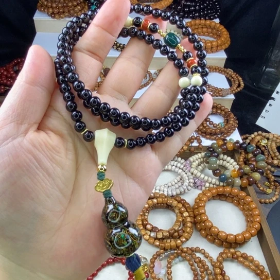 招***喵库克吊坠椰蒂脖挂大漆珠