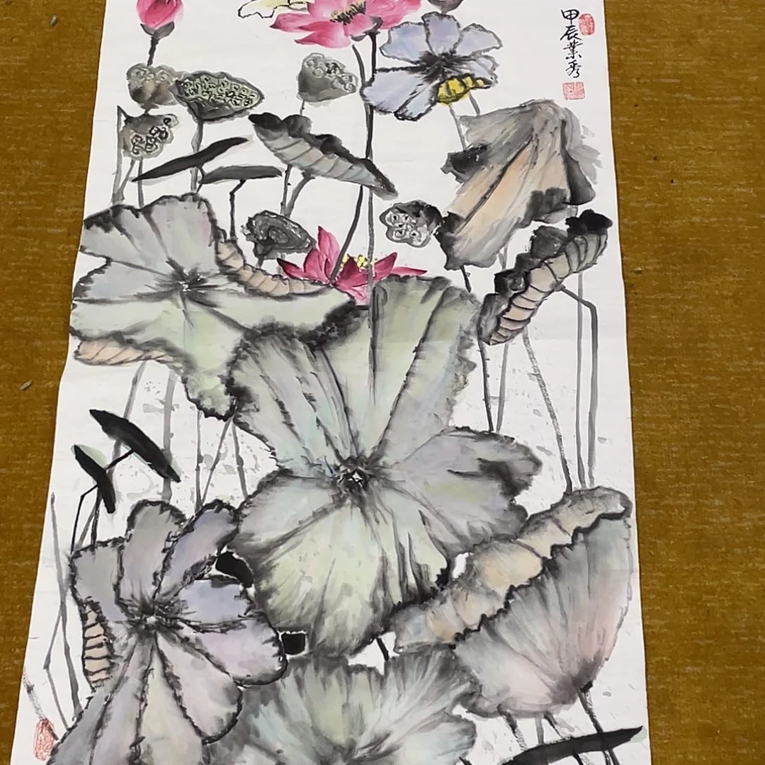 国画绘画作品张老师6666三尺