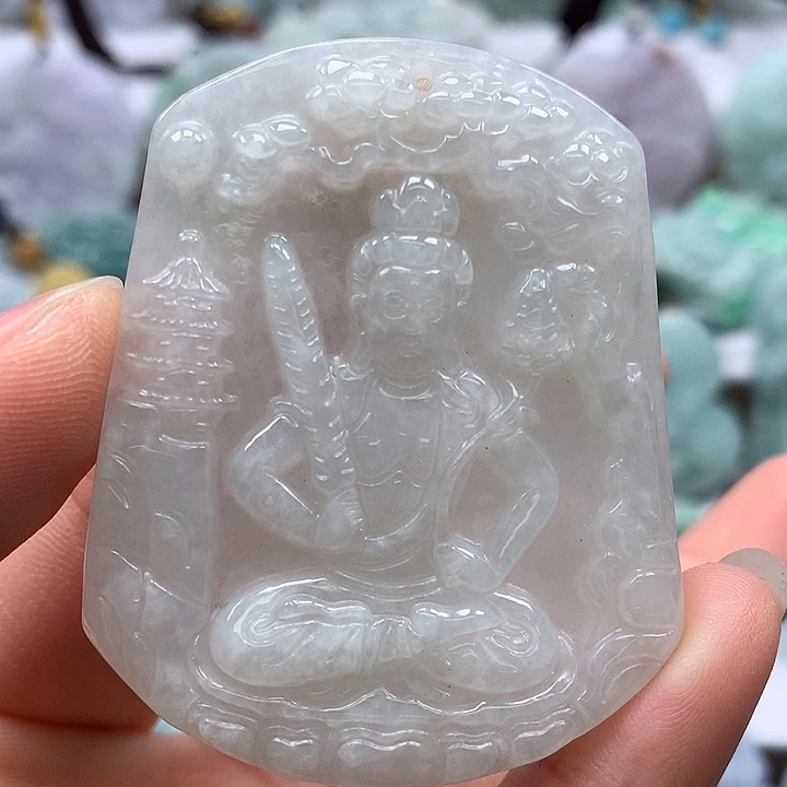 翡翠未镶嵌颈饰虚空藏福利