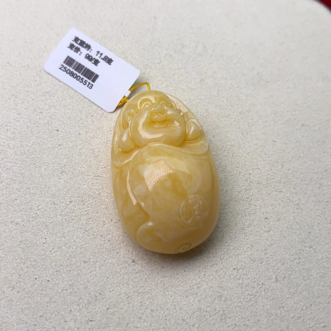 蜜蜡颈饰未镶嵌佛公