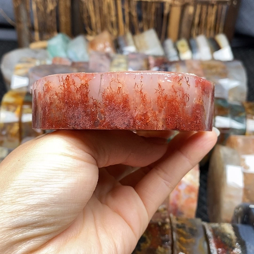 定制玛瑙浅**然水草玛瑙
