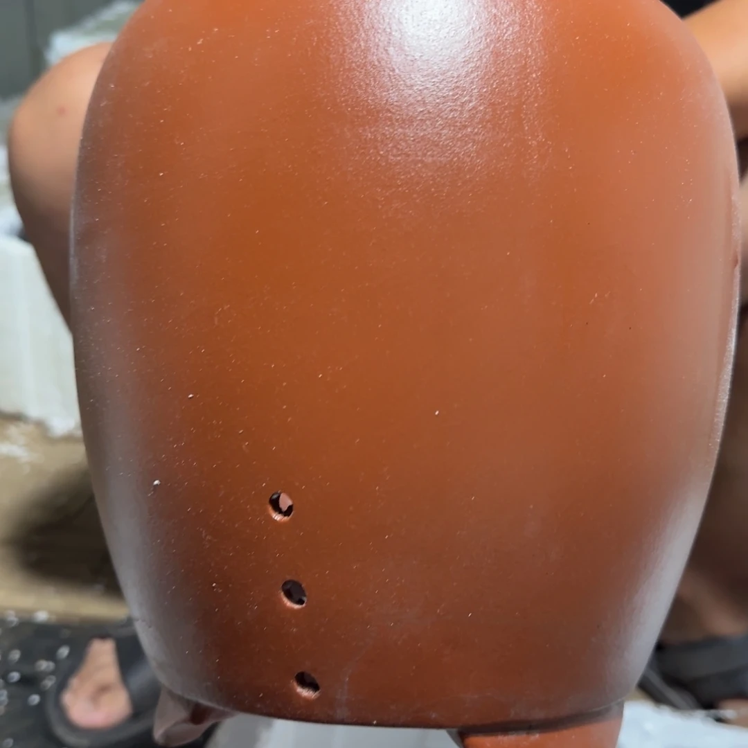 紫砂花盆瑕疵是我