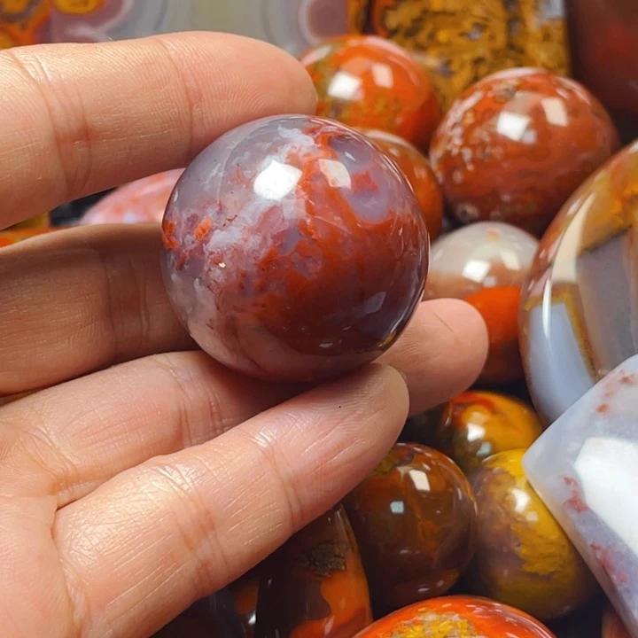 玛瑙/玉髓战国红玛瑙挂件未镶嵌怡*