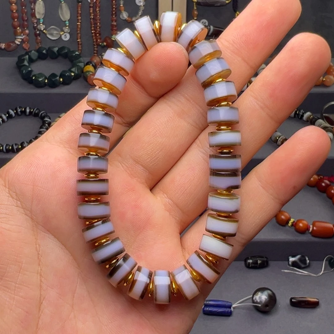 玛瑙/玉髓合金颈饰