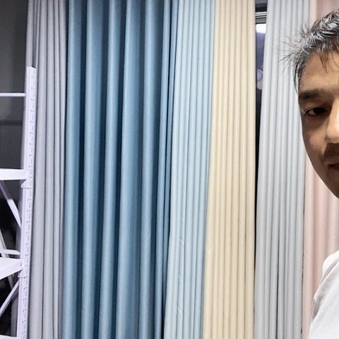 【闪购商品】涤纶“***”雾霾蓝窗帘