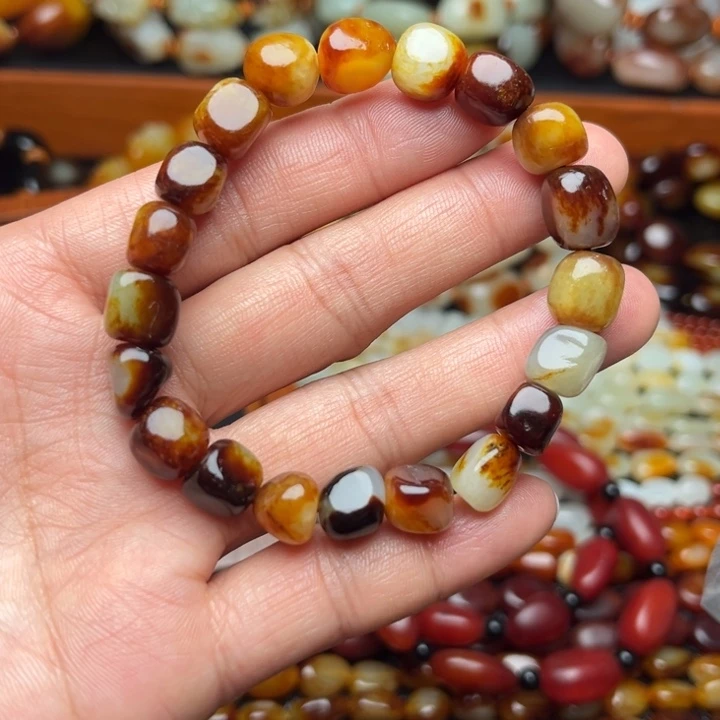 和田玉未镶嵌手链