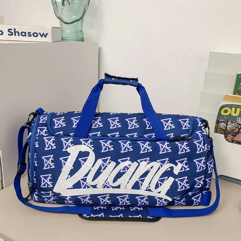 旅行包大容量男款收纳袋干湿分离斜挎包手提出差行李包潮酷健身包