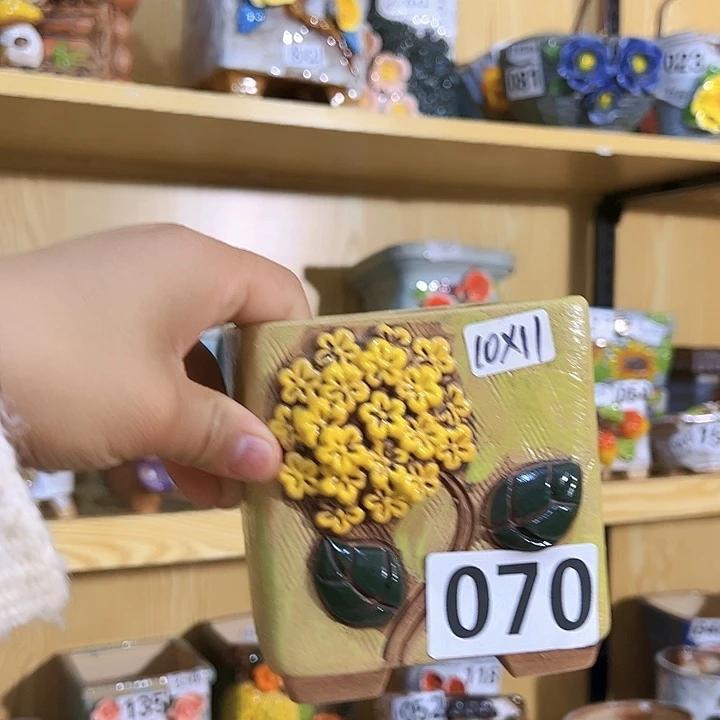 陶瓷多肉花盆满15包邮