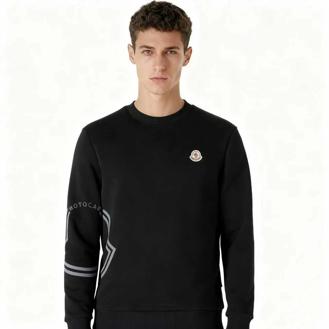 2025秋季新款男士轻奢时尚休闲运动圆领卫衣修身型宽松百搭款长袖