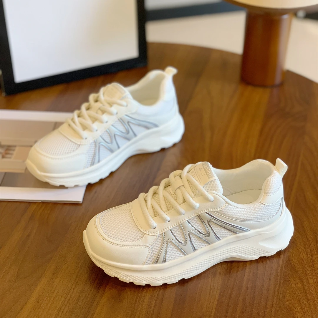 透气轻便增高显脚小德训鞋女2025秋新款时尚简约设计感休闲运动鞋