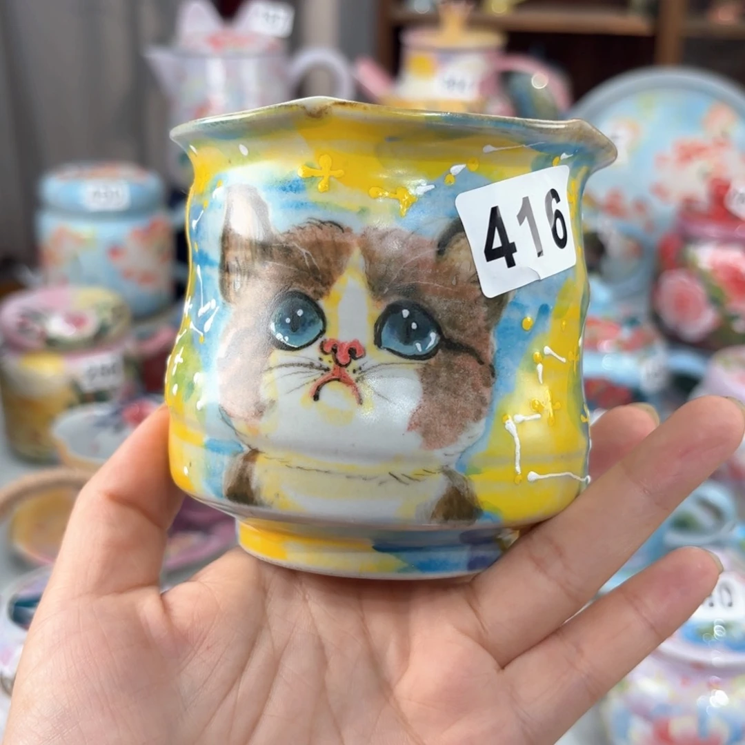 景德镇手绘高温釉下彩陶瓷茶具