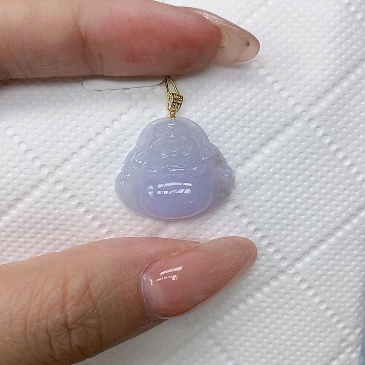 颈饰18K金镶嵌翡翠