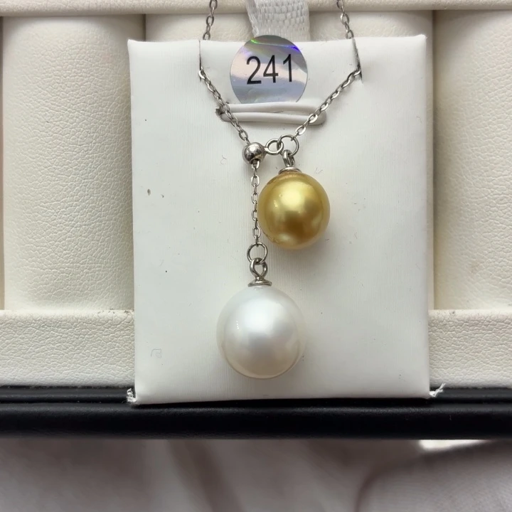 海水珍珠颈饰银S925镶嵌