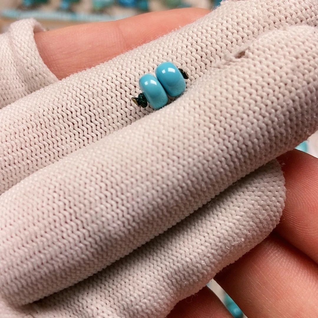 未镶嵌绿松石珠宝半成品