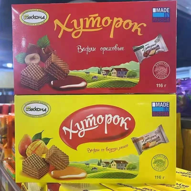 （东山）俄罗斯进口啊孔特菲利莫威化饼干102克