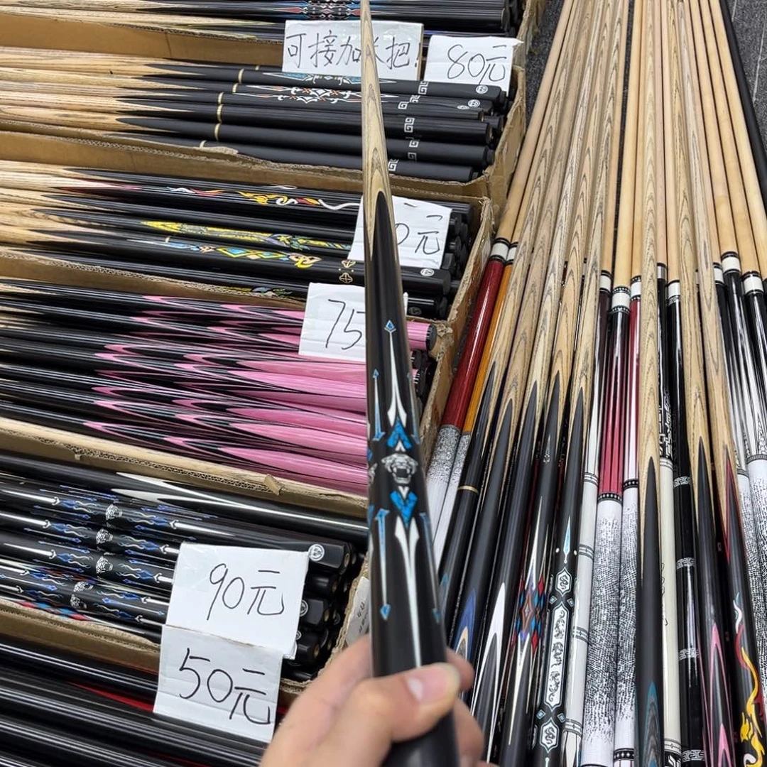 长款白蜡木机雕通杆