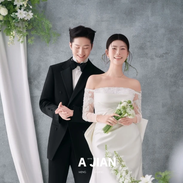 阿建老师推荐同款简约灰手绘帆布油画3*3背景布