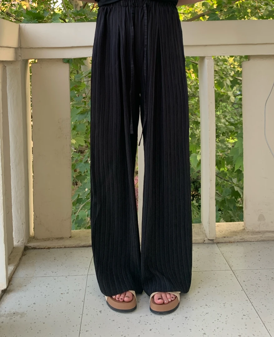 NANJIE/楠姐【垂垂裤】高级感老钱风夏季薄款肌理感长裤XNS6343