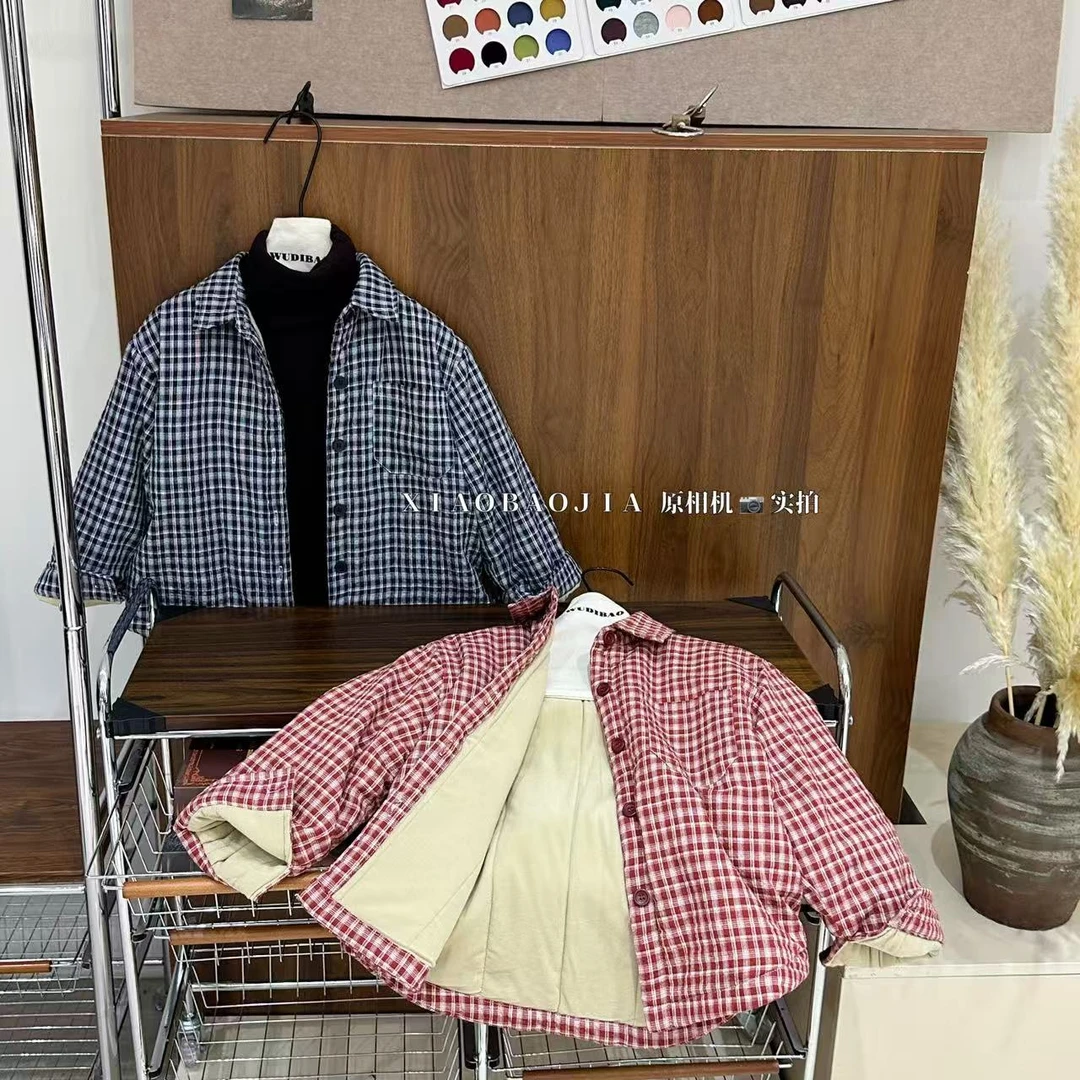 【冬&winter】:轻松穿搭格子外套！搭配衣服巨加分25d031 小宝家