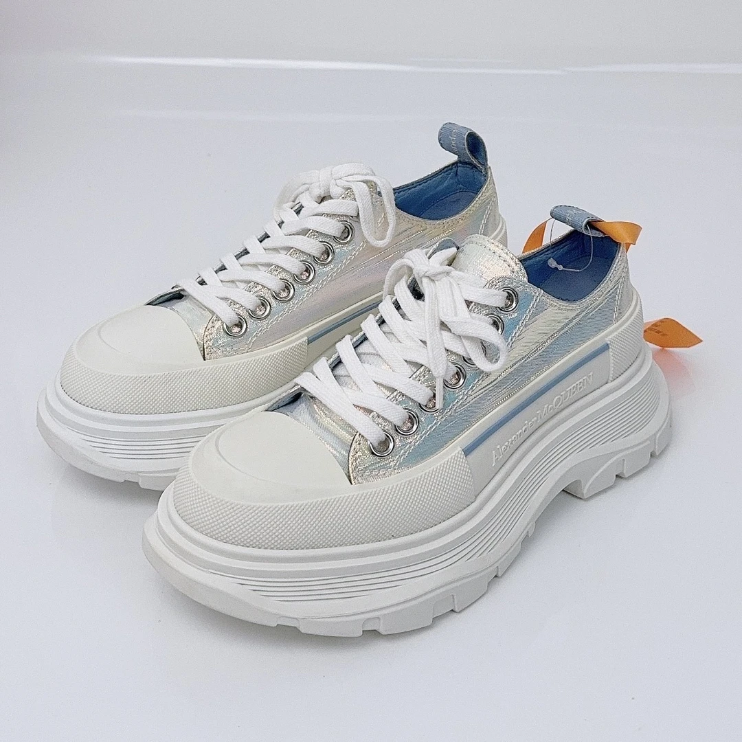 99新 YSL/圣罗兰 35.5码/Mcq/麦昆 厚底小白鞋/98新/jm07288