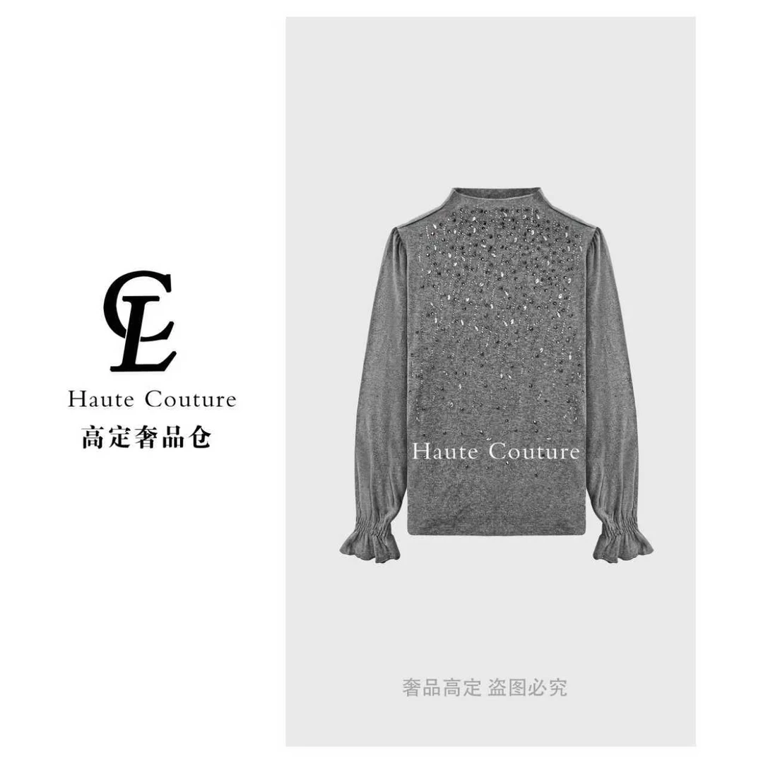 CYM3721法式高级感轻奢针织上衣秋冬小众设计针织衫显瘦百搭女