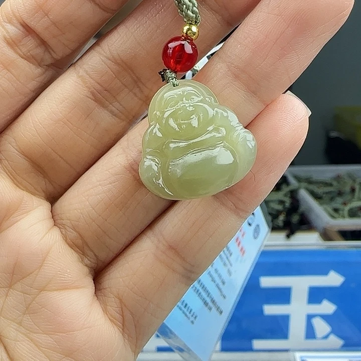 和田玉未镶嵌颈饰20mm