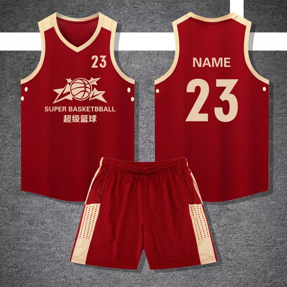 夏季篮球服套装定制男女儿童学生比赛球衣训练营队服美式运动团购