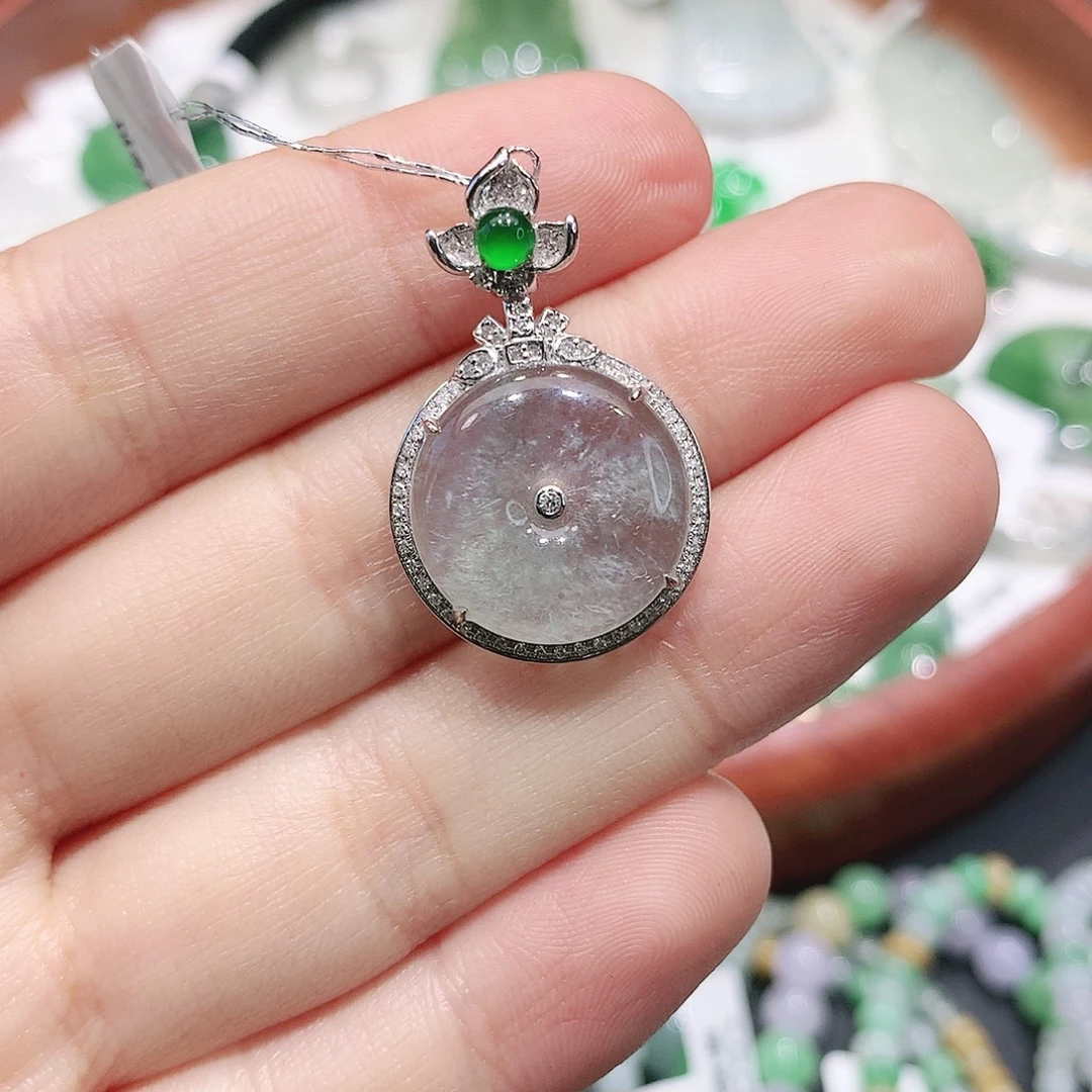 翡翠未镶嵌颈饰缅甸天然a货翡翠