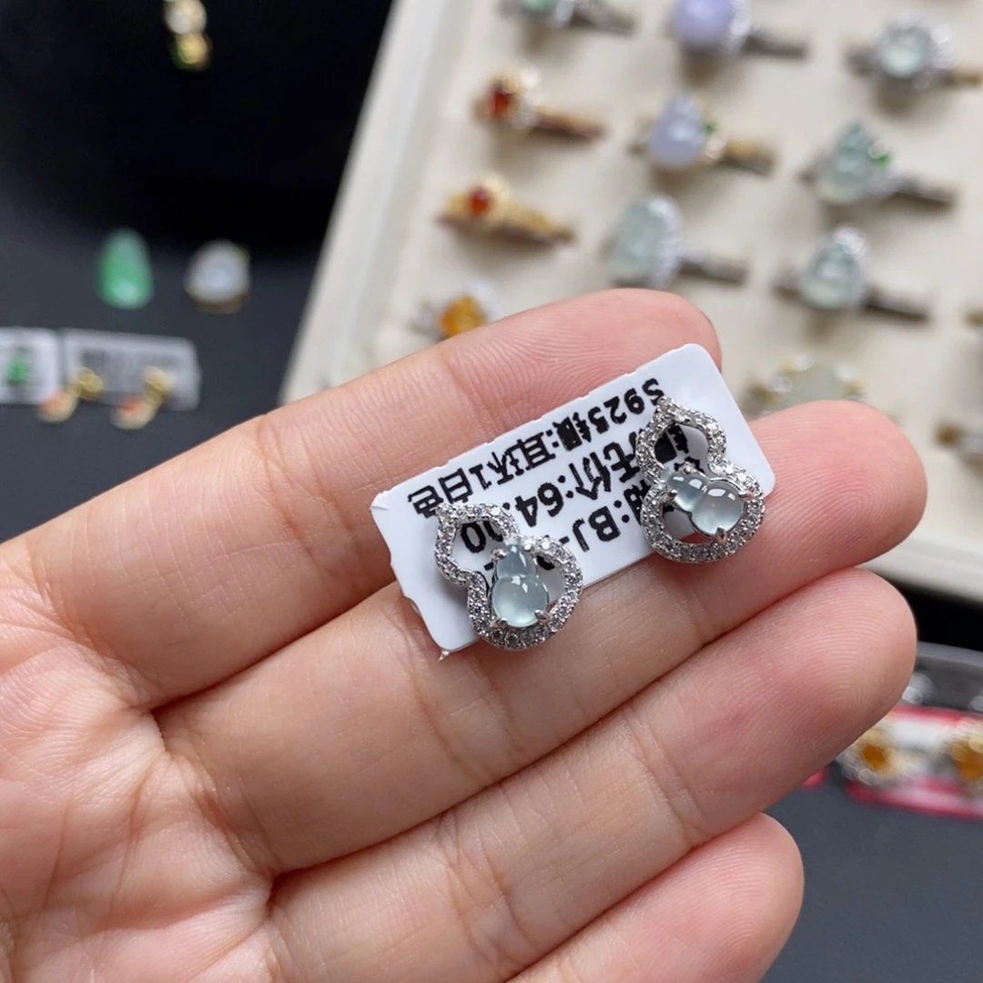 翡翠银S925镶嵌戒指