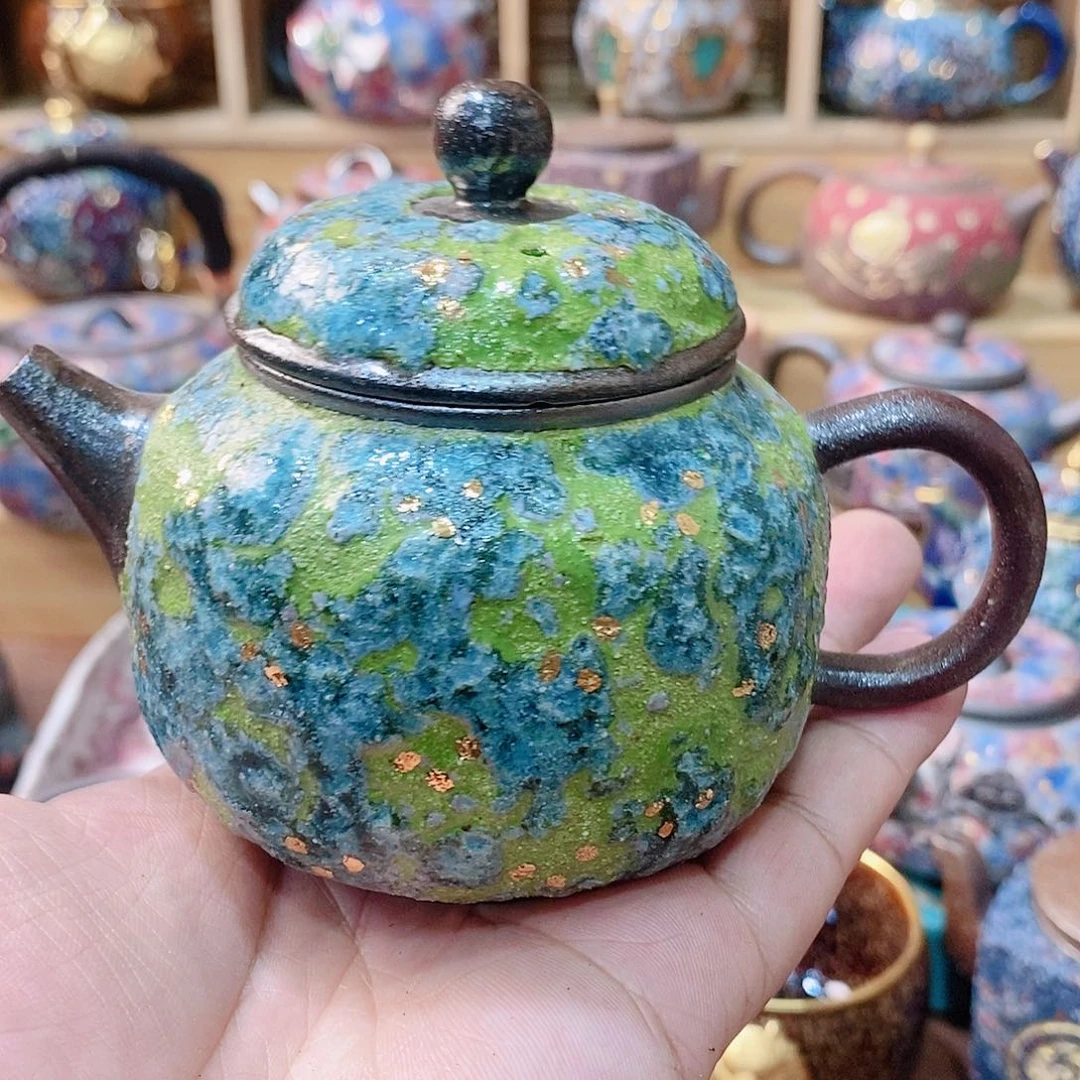 粗陶志野柴烧茶器