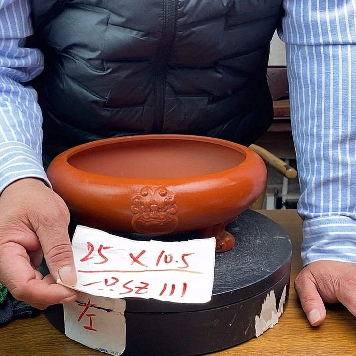 紫砂花盆SZ111 货号一只