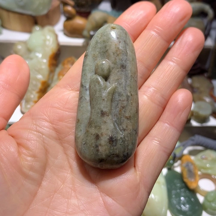 岫岩河磨玉（透闪石质玉）未镶嵌挂件